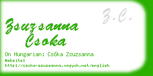zsuzsanna csoka business card
